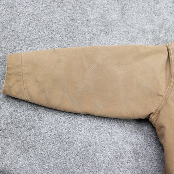VTG Carhartt Jacket Mens XL Brown Detroit Chore Barn Blanket-Lined Distressed - Picture 8 of 16